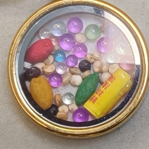 五色寶石祈福圓牌